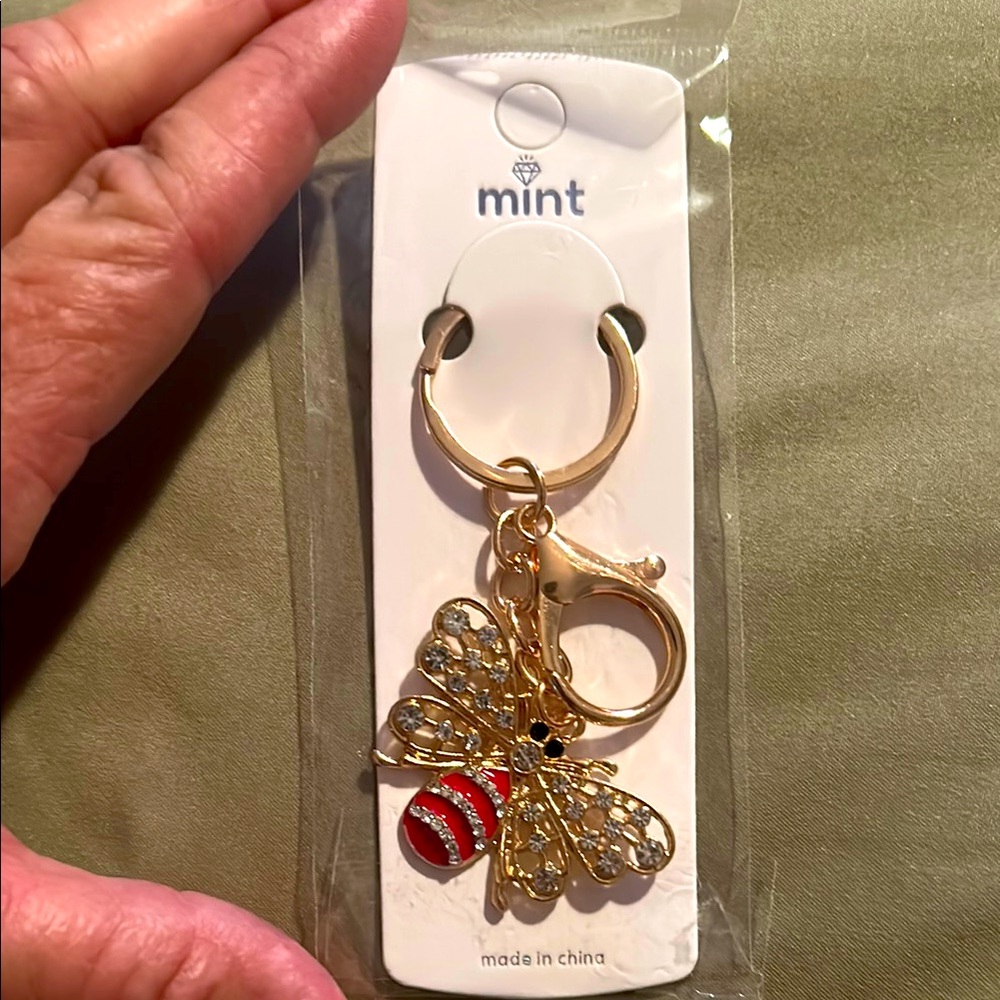 Bee keychain/purse charm